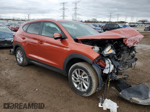 2016 Hyundai Tucson Eco with VIN KM8J33A22GU034677, listed as a Copart auction lot 79196754 with 0 mi miles and Salvage Title. Bid and sale history available at carsss.com. Image 4.