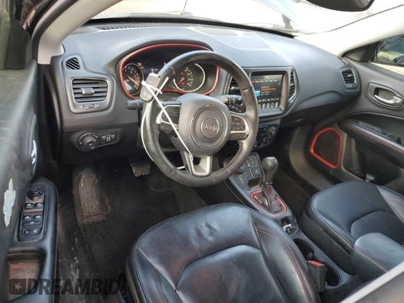 2018 Jeep Compass Trailhawk с VIN 3C4NJDDB6JT401899, выставлен на аукционе Copart как лот 56569645 с пробегом 124 062 миль миль и Списание • Salvage title. История ставок и продаж доступна на DreamBid. Изображение 8.