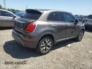 2016 FIAT 500X Trekking with VIN ZFBCFYCT0GP338212, listed as a Copart auction lot 51843725 with 56,157 mi miles and Salvage title. Bid and sale history available at DreamBid. Image 3.