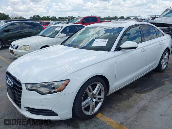 2014 Audi A6 Premium Plus with VIN WAUDFAFC6EN098448, listed as a IAAI auction lot 42579526 with 94,189 mi miles and . Bid and sale history available at DreamBid. Image 2.