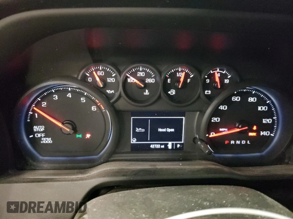 2022 Chevrolet Silverado 1500 Work Truck with VIN 3GCNAAEK9NG504553, listed as a Copart auction lot 43327085 with 42,722 mi miles and Salvage Title. Bid and sale history available at DreamBid. Image 9.
