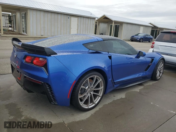 2019 Chevrolet Corvette Grand Sport 2LT with VIN 1G1YX2D72K5119765, listed as a Copart auction lot 74289414 with 0 mi miles and Non Repairable. Bid and sale history available at carsss.com. Image 3.