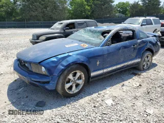 2007 Ford Mustang Deluxe with VIN 1ZVFT80N475229920, listed as a Copart auction lot 62082225 with 169,130 mi miles and Salvage title. Bid and sale history available at DreamBid. Image 1.