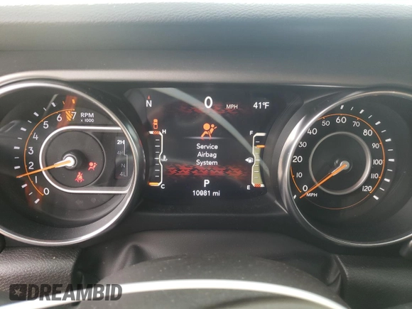 2023 Jeep Gladiator Freedom с VIN 1C6HJTAG3PL579160, выставлен на аукционе Copart как лот 46909635 с пробегом 10 081 миль миль и Списание • Salvage title. История ставок и продаж доступна на DreamBid. Изображение 9.