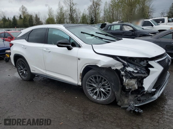 2017 Lexus RX 450h z VIN 2T2BGMCA8HC019280, wystawiony jako Copart lot #51583895 z przebiegiem 38 881 mil mil oraz Szkoda całkowita • Salvage title. Historia ofert i sprzedaży dostępna na DreamBid. Obrazek 4.