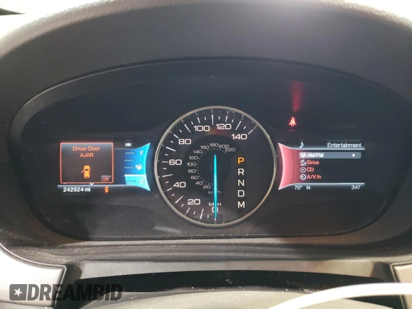 2011 Ford Edge SEL with VIN 2FMDK3JC3BBA96239, listed as a Copart auction lot 52950515 with 242,524 mi miles and Salvage Title. Bid and sale history available at carsss.com. Image 9.