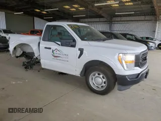 2022 Ford F-150 XL with VIN 1FTMF1CB4NKD23966, listed as a Copart auction lot 55717665 with 80,386 mi miles and Salvage title. Bid and sale history available at DreamBid. Image 4.