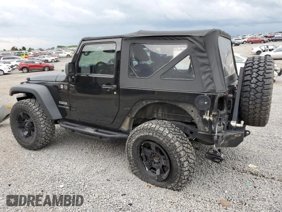 2014 Jeep Wrangler Sport with VIN 1C4AJWAG5EL326480, listed as a Copart auction lot 60653955 with 94,102 mi miles and Salvage title. Bid and sale history available at DreamBid. Image 2.