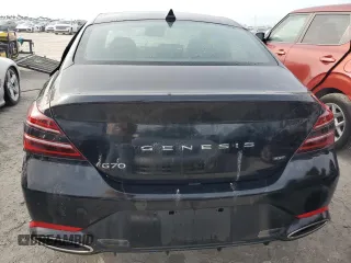 2023 Genesis G70 Sport Advanced with VIN KMTG54SE4RU137126, listed as a Copart auction lot 77976614 with 14,048 mi miles and Non Repairable. Bid and sale history available at DreamBid. Image 6.