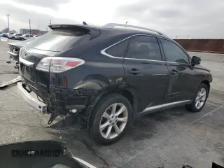 2010 Lexus RX 350 with VIN JTJZK1BA0A2000211, listed as a Copart auction lot 62957225 with 120,554 mi miles and Salvage title. Bid and sale history available at DreamBid. Image 3.