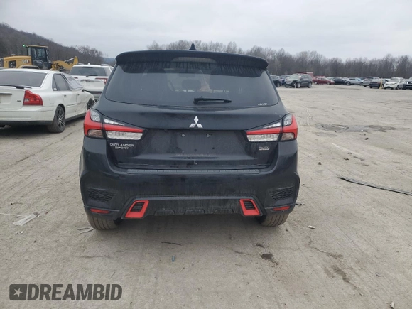 2020 Mitsubishi Outlander Sport ES 2.0 with VIN JA4AR3AU5LU026789, listed as a Copart auction lot 44869065 with 37,658 mi miles and Salvage Title. Bid and sale history available at carsss.com. Image 6.