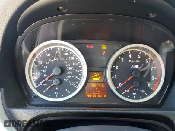 2008 BMW 3 Series M3 with VIN WBSWD93578PY39102, listed as a Copart auction lot 81494754 with 149,460 mi miles and Clean title. Bid and sale history available at DreamBid. Image 9.