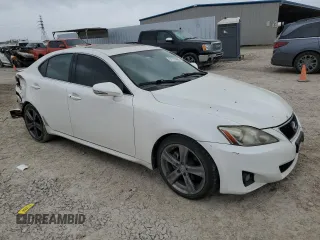 2012 Lexus IS 250 with VIN JTHBF5C28C5167519, listed as a Copart auction lot 51755455 with 265,040 mi miles and Salvage Title. Bid and sale history available at DreamBid. Image 4.