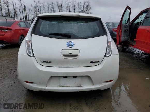 2015 Nissan LEAF SV with VIN 1N4AZ0CP6FC322612, listed as a Copart auction lot 47860363 with 56,136 mi miles. Bid and sale history available at carsss.com. Image 6.