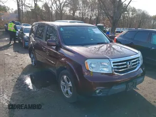 2014 Honda Pilot EX-L with VIN 5FNYF4H50EB040497, listed as a IAAI auction lot 41844399 with 120,103 mi miles. Bid and sale history available at carsss.com. Image 1.