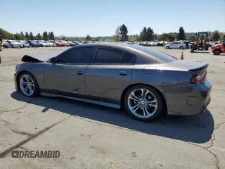 2021 Dodge Charger R/T with VIN 2C3CDXCT4MH663299, listed as a Copart auction lot 63843825 with 41,677 mi miles and Salvage title. Bid and sale history available at DreamBid. Image 2.