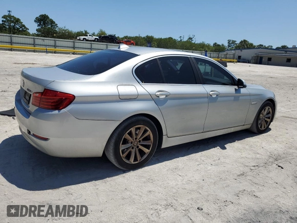 2014 BMW 5 Series 528i with VIN WBA5A5C58ED509788, listed as a Copart auction lot 52584705 with 170,679 mi miles and Salvage Title. Bid and sale history available at carsss.com. Image 3.