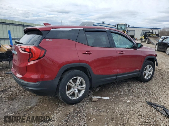 2018 GMC Terrain SLE with VIN 3GKALMEV0JL165014, listed as a Copart auction lot 51805525 with 73,020 mi miles and Salvage Title. Bid and sale history available at DreamBid. Image 3.