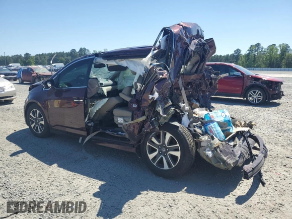 2014 Honda Odyssey Touring с VIN 5FNRL5H90EB082822, выставлен на аукционе Copart как лот 53528555 с пробегом Не указан миль и Списание • Salvage title. История ставок и продаж доступна на DreamBid. Изображение 2.