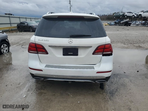 2018 Mercedes-Benz GLE with VIN 4JGDA5JB7JB017553, listed as a Copart auction lot 42444775 with NaN miles and Salvage Title. Bid and sale history available at carsss.com. Image 6.