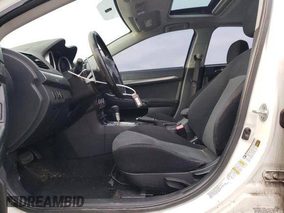 2010 Mitsubishi Lancer GTS with VIN JA32U8FW1AU026297, listed as a Copart auction lot 80580974 with 186,384 mi miles and Salvage Title. Bid and sale history available at DreamBid. Image 7.