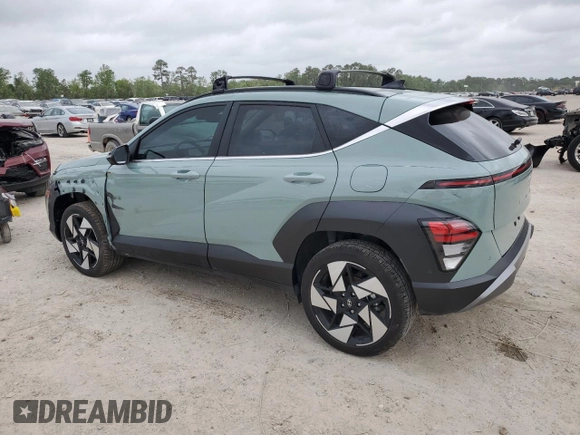 2025 Hyundai Kona Limited with VIN KM8HECA30SU187634, listed as a Copart auction lot 51677775 with 2,698 mi miles and Salvage Title. Bid and sale history available at DreamBid. Image 2.