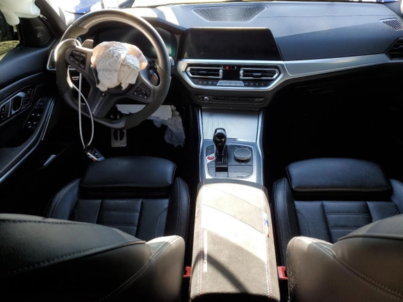 2021 BMW 3 Series M340i xDrive with VIN 3MW5U9J04M8C08114, listed as a Copart auction lot 49565235 with 62,470 mi miles and Salvage Title. Bid and sale history available at carsss.com. Image 8.