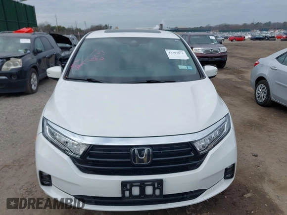 2024 Honda Odyssey EX-L with VIN 5FNRL6H66RB003316, listed as a IAAI auction lot 41304872 with 12,810 mi miles and . Bid and sale history available at DreamBid. Image 12.
