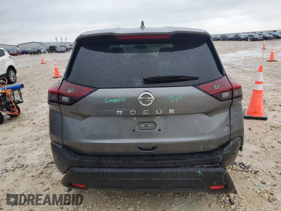 2021 Nissan Rogue S with VIN 5N1AT3AA7MC848414, listed as a Copart auction lot 55517355 with 54,338 mi miles and Salvage title. Bid and sale history available at DreamBid. Image 6.