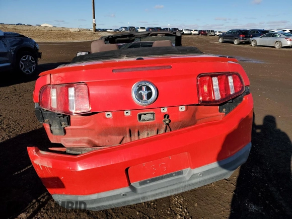 2012 Ford Mustang V6 with VIN 1ZVBP8EM9C5219820, listed as a Copart auction lot 46579765 with 136,334 mi miles and Non Repairable. Bid and sale history available at carsss.com. Image 6.
