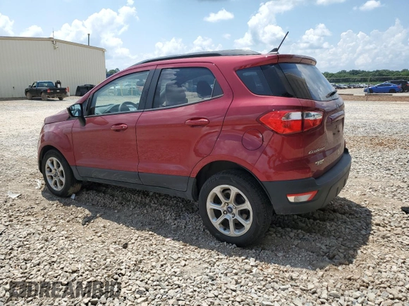 2021 Ford EcoSport SE with VIN MAJ3S2GE7MC449092, listed as a Copart auction lot 62595175 with 92,760 mi miles and Salvage title. Bid and sale history available at DreamBid. Image 2.