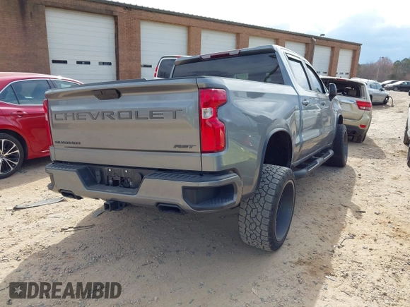 2021 Chevrolet Silverado 1500 RST with VIN 1GCUYEED8MZ430721, listed as a IAAI auction lot 41723684 with 58,266 mi miles. Bid and sale history available at carsss.com. Image 4.