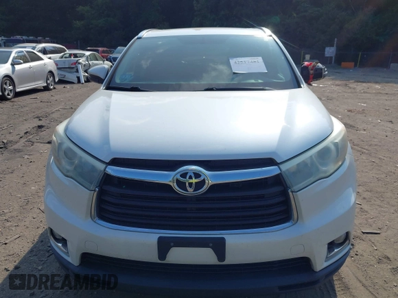 2015 Toyota Highlander Limited with VIN 5TDDKRFH5FS221483, listed as a IAAI auction lot 42517481 with 89,481 mi miles and . Bid and sale history available at DreamBid. Image 12.