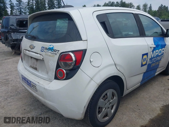 2015 Chevrolet Sonic LS with VIN 1G1JA6SHXF4134063, listed as a IAAI auction lot 42520887 with 221,364 mi miles and . Bid and sale history available at DreamBid. Image 6.