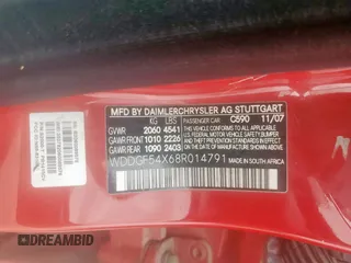 2008 Mercedes-Benz C 300 Sport с VIN WDDGF54X68R014791, выставлен на аукционе Copart как лот 60795445 с пробегом 184 857 миль миль и Списание • Salvage title. История ставок и продаж доступна на DreamBid. Изображение 12.