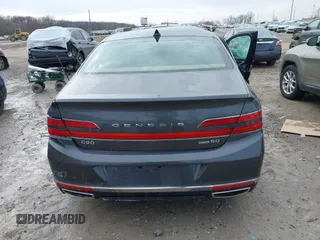 2020 Genesis G90 5.0L Ultimate with VIN KMTF54PH1LU081314, listed as a IAAI auction lot 41642178 with 122,450 mi miles. Bid and sale history available at carsss.com. Image 16.