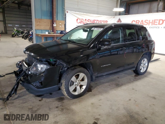 2017 Jeep Compass Latitude with VIN 1C4NJDEB7HD106048, listed as a Copart auction lot 56716925 with 208,777 mi miles and Salvage title. Bid and sale history available at DreamBid. Image 1.