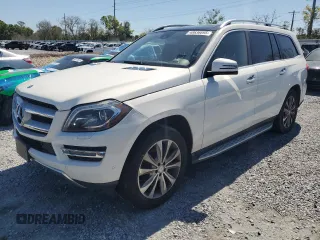2015 Mercedes-Benz GL-Class GL 450 with VIN 4JGDF6EE1FA484248, listed as a Copart auction lot 48636895 with 163,014 mi miles and Clean Title. Bid and sale history available at carsss.com. Image 1.