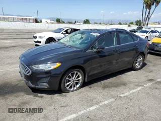 2020 Ford Fusion SE with VIN 3FA6P0HDXLR150768, listed as a Copart auction lot 57085365 with 141,855 mi miles and Salvage title. Bid and sale history available at DreamBid. Image 1.