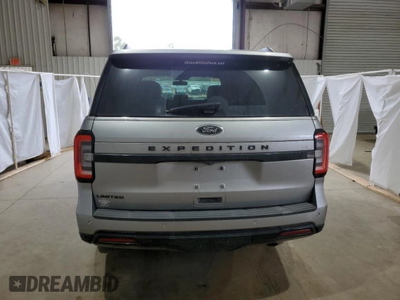 2023 Ford Expedition Limited with VIN 1FMJU1K82PEA38162, listed as a Copart auction lot 47002665 with 27,158 mi miles and Salvage Title. Bid and sale history available at carsss.com. Image 6.