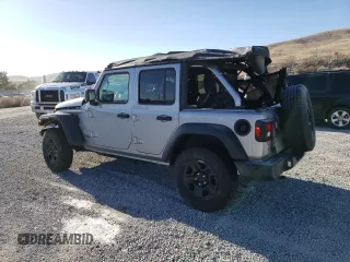 2019 Jeep Wrangler Unlimited Sport with VIN 1C4HJXDG9KW561720, listed as a Copart auction lot 44467445 with 69,290 mi miles and Salvage title. Bid and sale history available at DreamBid. Image 2.
