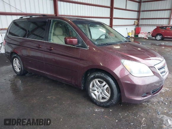 2007 Honda Odyssey EX with VIN 5FNRL38497B118079, listed as a IAAI auction lot 41721735 with 223,222 mi miles. Bid and sale history available at carsss.com. Image 1.