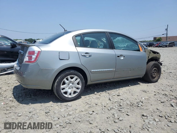 2012 Nissan Sentra S with VIN 3N1AB6AP9CL720016, listed as a Copart auction lot 60467695 with 76,993 mi miles and Salvage title. Bid and sale history available at DreamBid. Image 3.