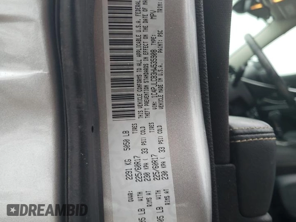 2017 Jeep Cherokee Latitude z VIN 1C4PJLCB3HW535908, wystawiony jako Copart lot #57887185 z przebiegiem 79 782 mil mil oraz Szkoda całkowita • Salvage title. Historia ofert i sprzedaży dostępna na DreamBid. Obrazek 13.
