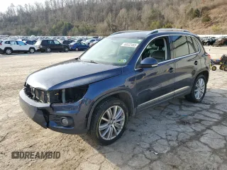 2012 Volkswagen Tiguan SE z VIN WVGBV7AX7CW543986, wystawiony jako Copart lot #46522465 z przebiegiem Nie podano mil oraz Szkoda całkowita • Salvage title. Historia ofert i sprzedaży dostępna na DreamBid. Obrazek 1.