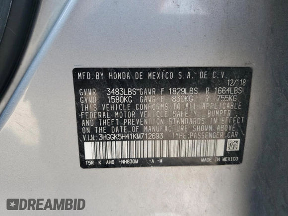 2019 Honda Fit LX z VIN 3HGGK5H41KM712693, wystawiony jako Copart lot #52069275 z przebiegiem 68 522 mil mil oraz Szkoda całkowita • Salvage title. Historia ofert i sprzedaży dostępna na DreamBid. Obrazek 12.