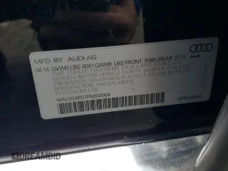 2015 Audi A8 L 4.0T with VIN WAU32AFD7FN004904, listed as a Copart auction lot 38942883 with 80,205 mi miles. Bid and sale history available at carsss.com. Image 12.