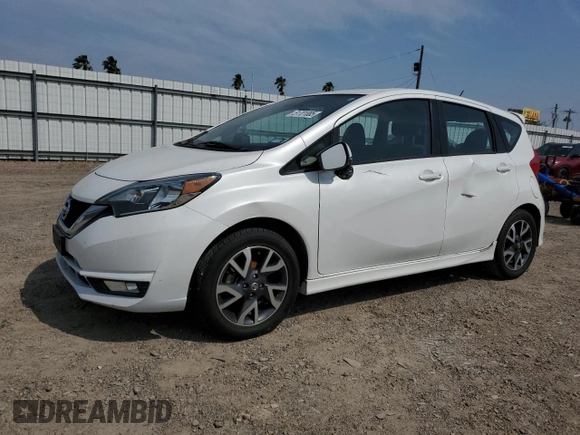 2017 Nissan Versa Note SR with VIN 3N1CE2CP9HL379424, listed as a Copart auction lot 51701005 with 144,600 mi miles and Salvage Title. Bid and sale history available at carsss.com. Image 1.