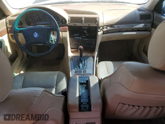 2001 BMW 7 Series 740i with VIN WBAGG83401DN83796, listed as a Copart auction lot 61862025 with Not provided miles and Salvage title. Bid and sale history available at DreamBid. Image 8.
