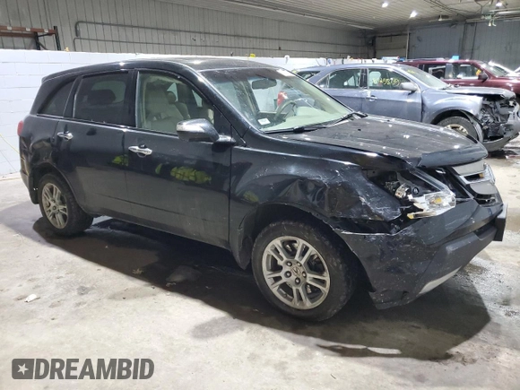2008 Acura MDX with VIN 2HNYD282X8H509412, listed as a Copart auction lot 88977965 with 176,741 mi miles and Salvage Title. Bid and sale history available at DreamBid. Image 4.
